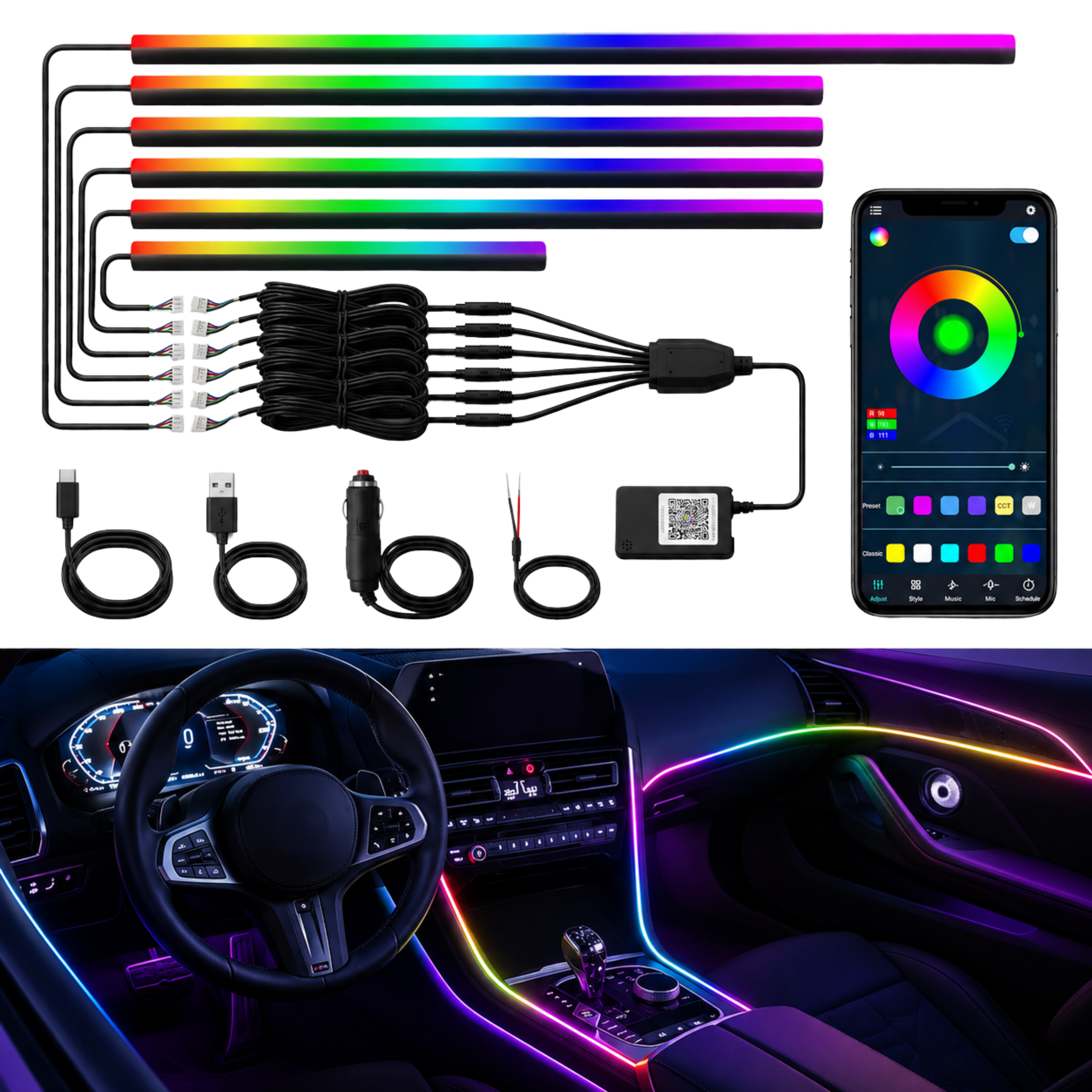 Acrylic Car LED Kit