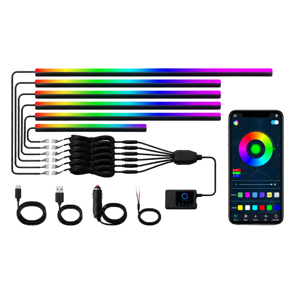 Lume 6 Acrylic Car LED Kit