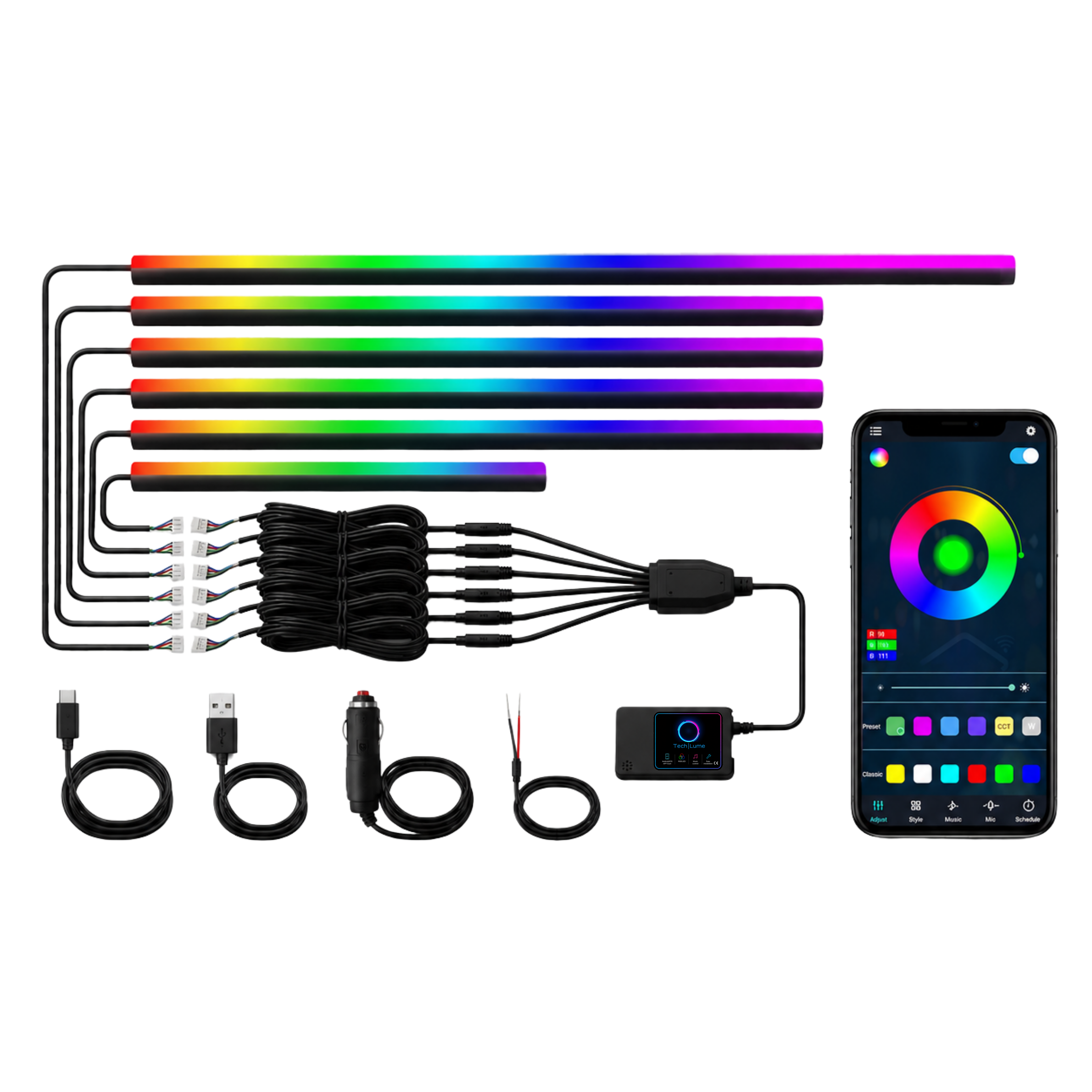 Lume 6 Acrylic LED Kit